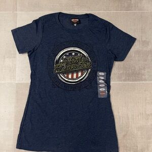Harley-Davidson Women's Navy Graphic Tee